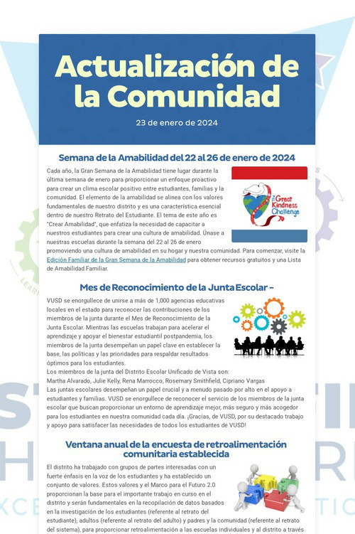 Actualización de la Comunidad