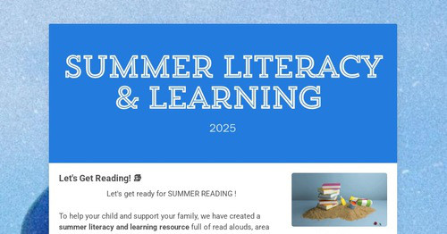 Summer Literacy & Learning
