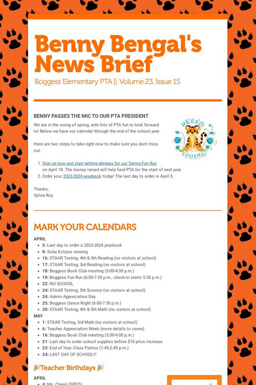 Benny Bengal's News Brief