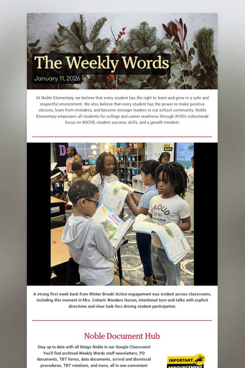 The Weekly Words