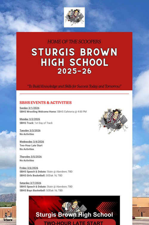 STURGIS BROWN HIGH SCHOOL