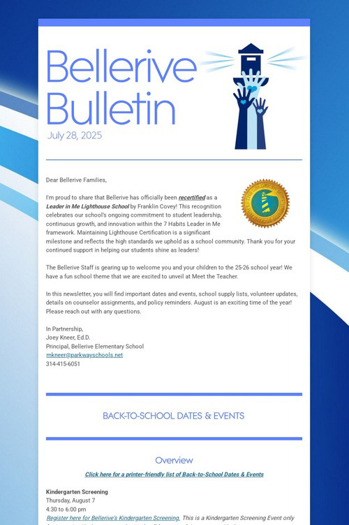 Bellerive Bulletin