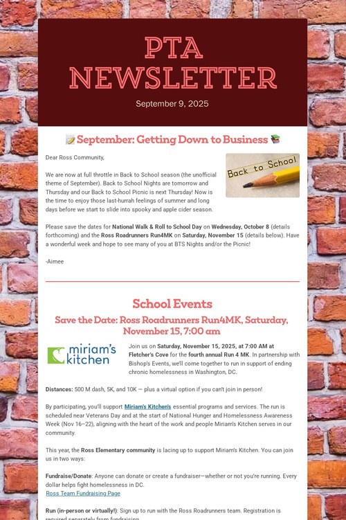 PTA Newsletter