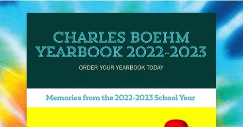 Charles Boehm Yearbook 2022-2023