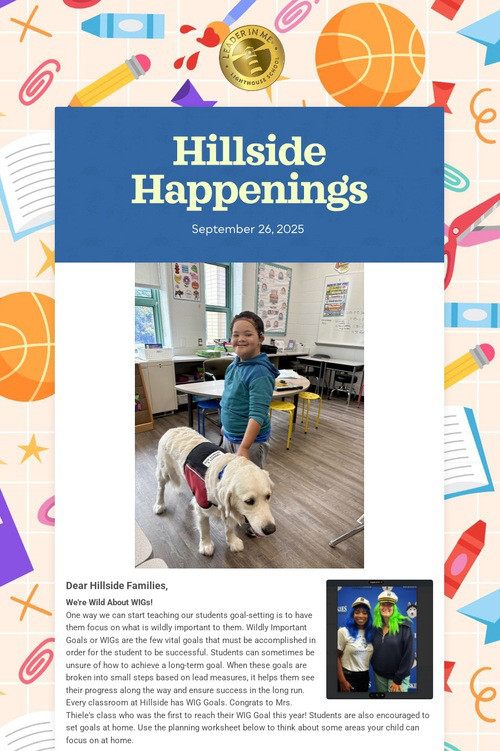 Hillside Happenings