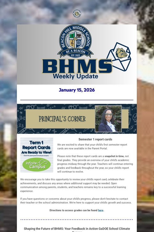 BHMS Weekly Update