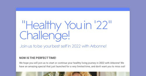 "Healthy You in '22" Challenge!