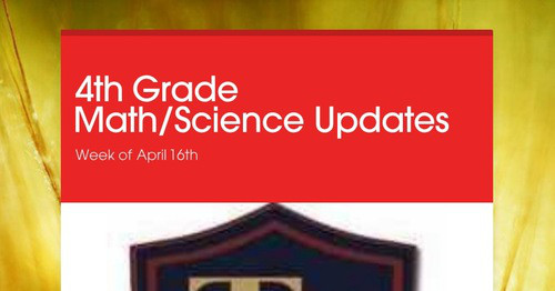 4th Grade Math/Science Updates | Smore Newsletters