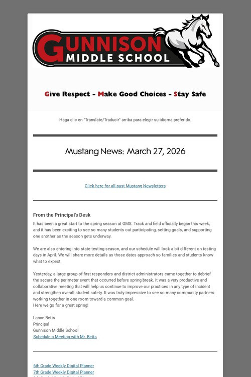 Mustang News - March 27, 2026