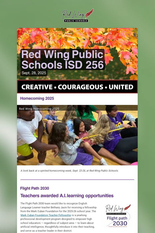 Red Wing Public Schools ISD 256