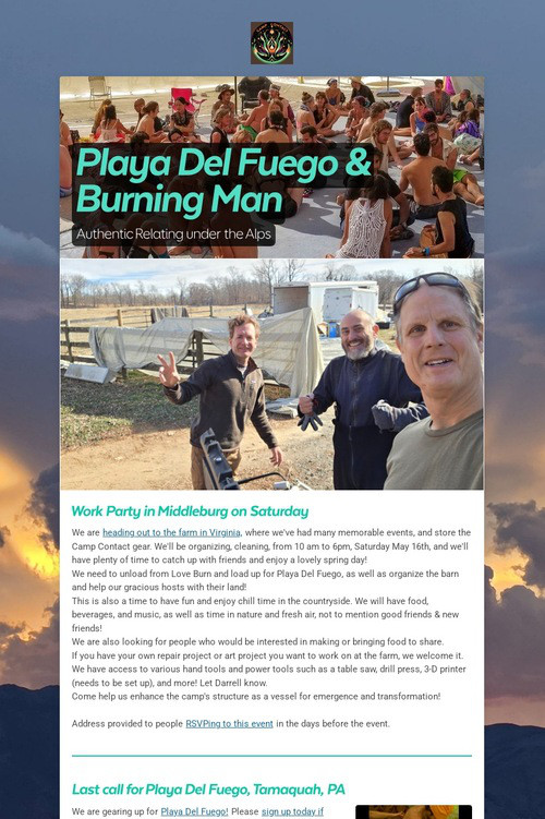 Playa Del Fuego & Burning Man