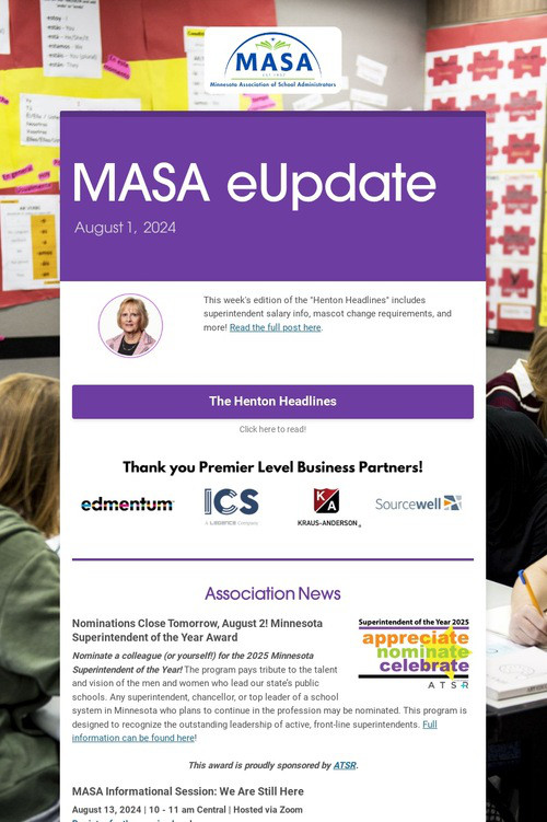 MASA eUpdate