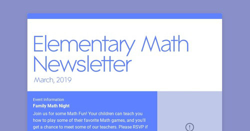 Math Graph Digital Newsletter Design newsletters to spread the word online | Smore