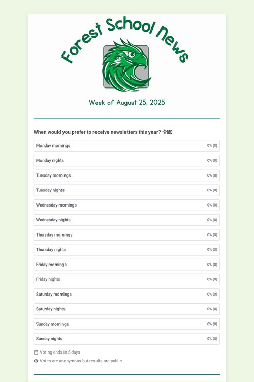 Forest School News (8.25.25)