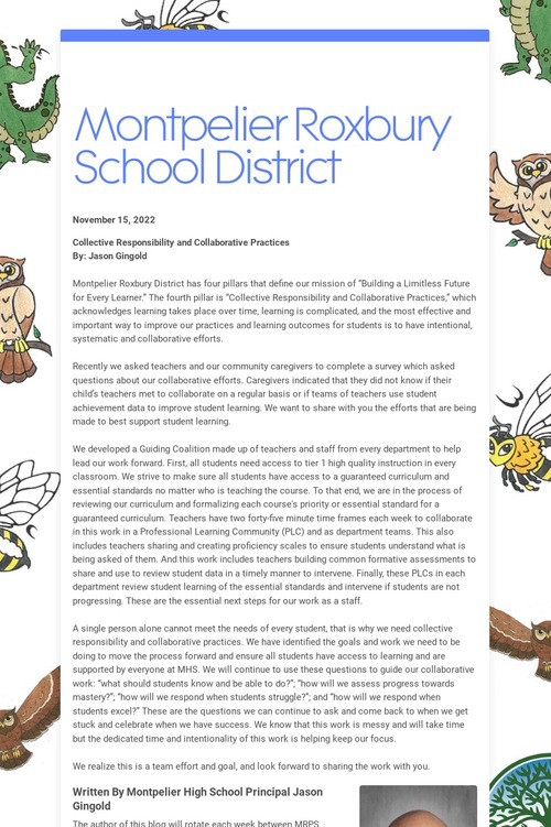 Montpelier Roxbury School District