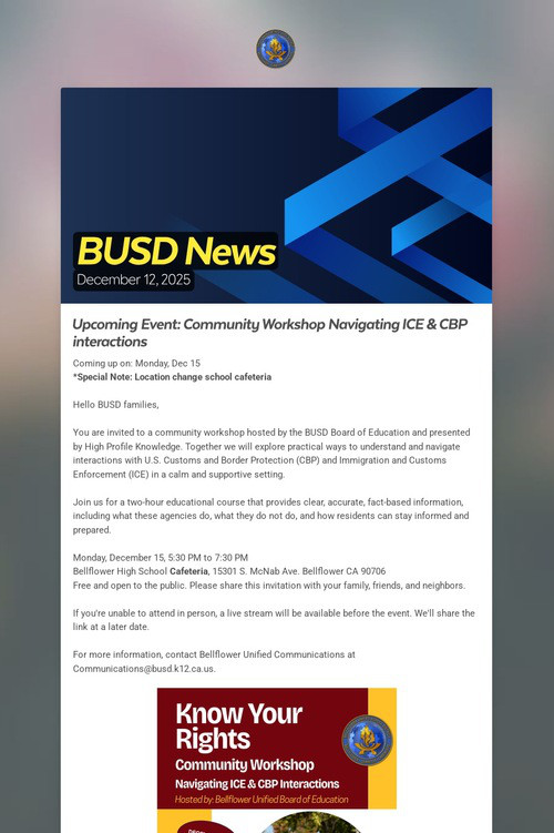 BUSD News