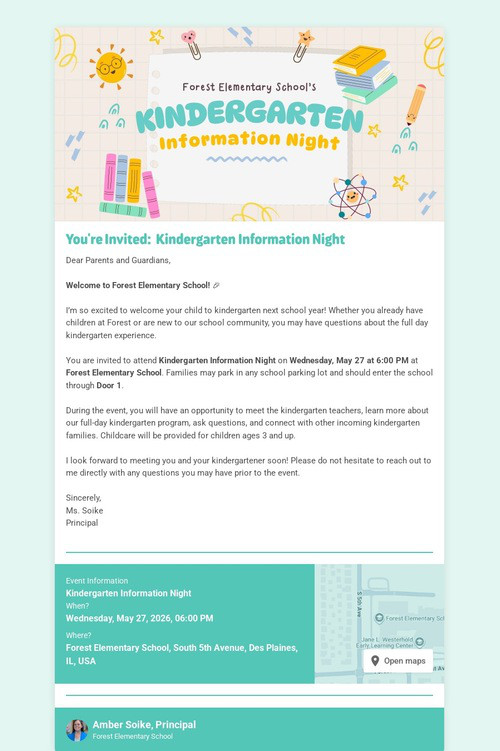 Kindergarten Information Night