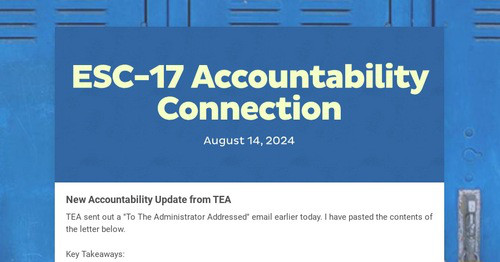 ESC-17 Accountability Connection