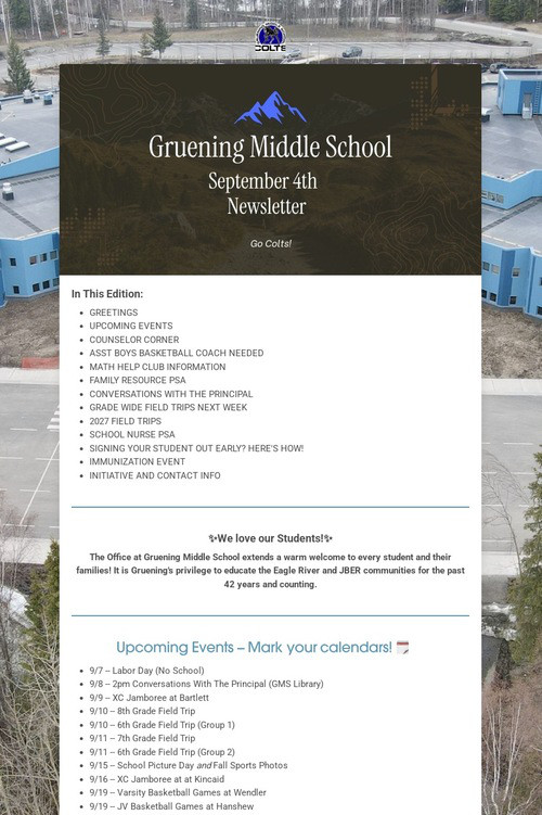 Gruening News: 26/27