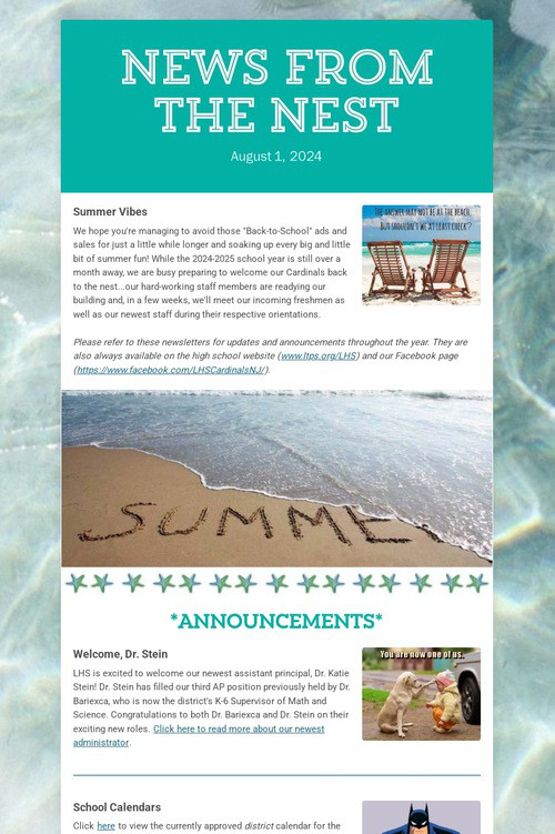 News from the Nest