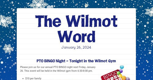 The Wilmot Word