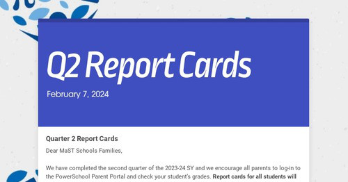 Q2 Report Cards | Smore Newsletters