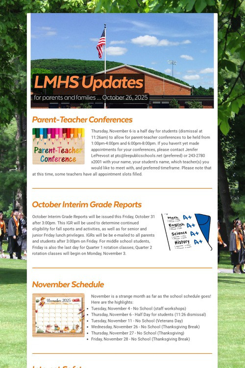 LMHS Updates