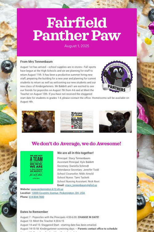 Fairfield Panther Paw