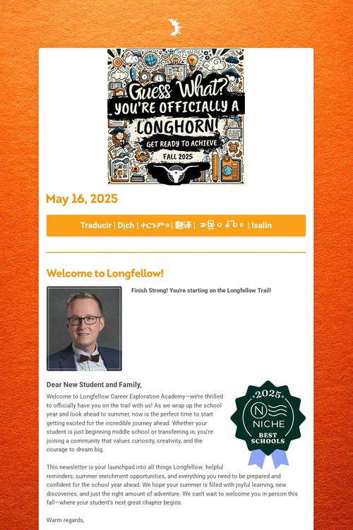 Longfellow Admissions News