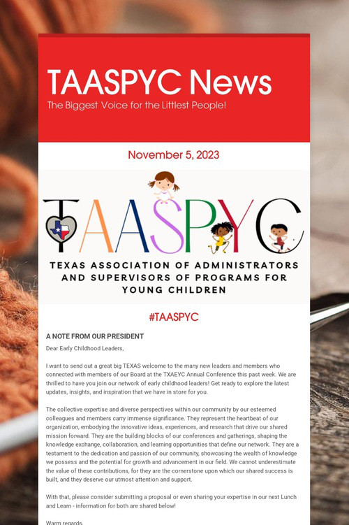 TAASPYC News