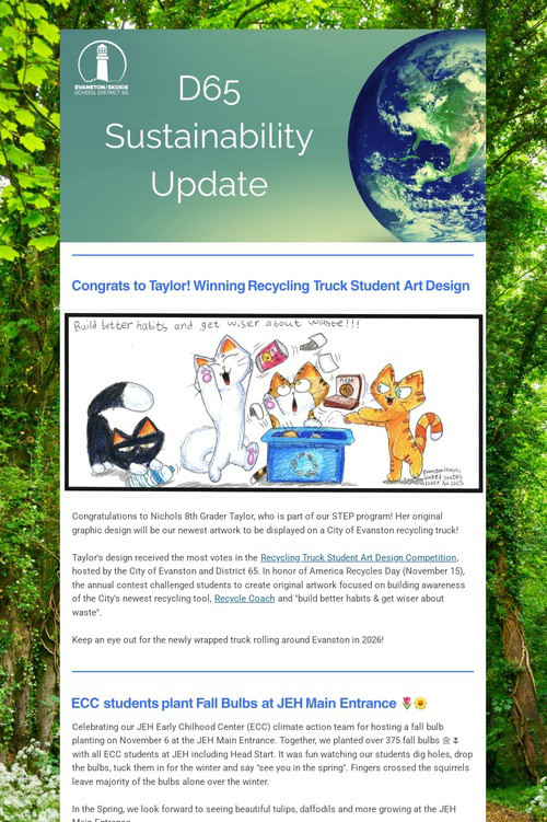 D65 Sustainability Update: Nov 25