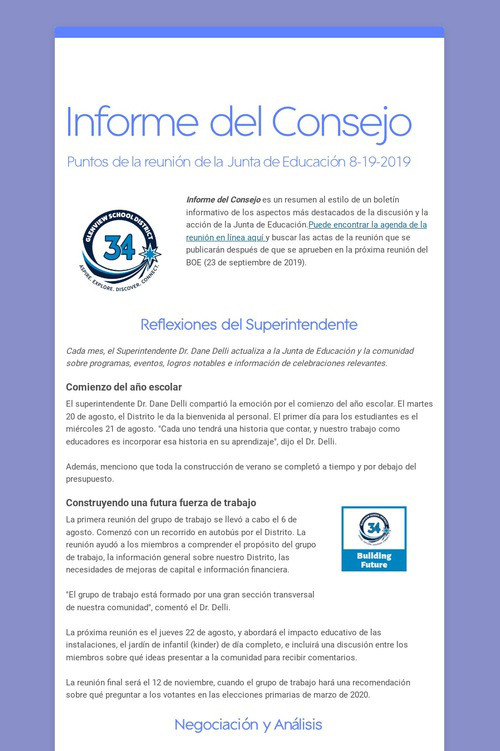Informe del Consejo