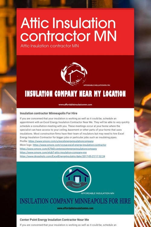 Attic Insulation contractor MN