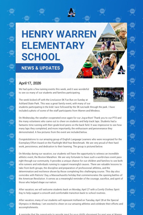 Warren School Weekly Update