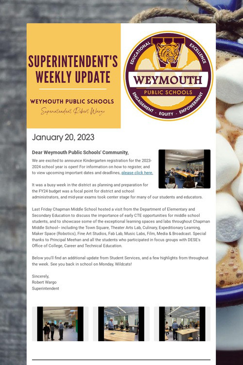 Superintendent's Weekly Update