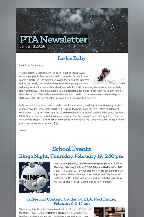 PTA Newsletter