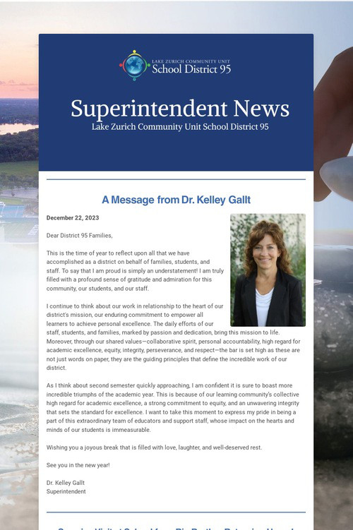 Superintendent News
