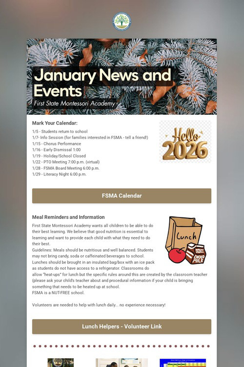 January News and Events