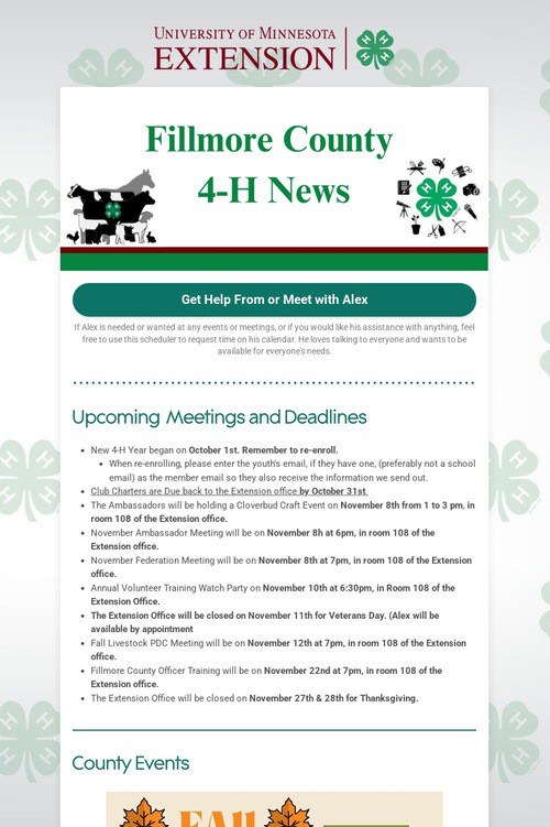 Fillmore County 4-H News