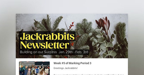 Jackrabbits Newsletter