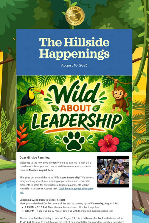 The Hillside Happenings