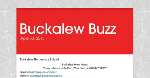 Buckalew Buzz | Smore Newsletters