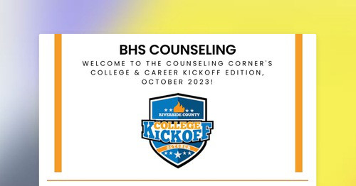BHS Counseling Corner #2