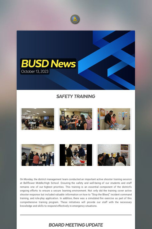 BUSD News