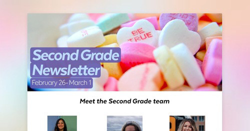 Second Grade Newsletter