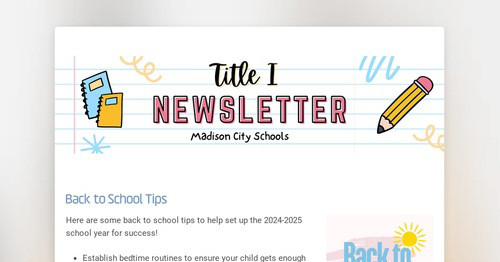 Title I Parent Information