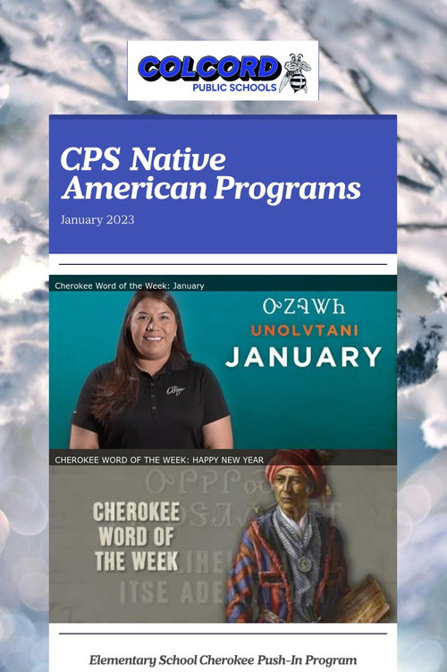 January 2023- NA Programs