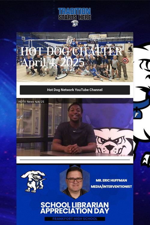 HOT DOG CHATTER April 4, 2025