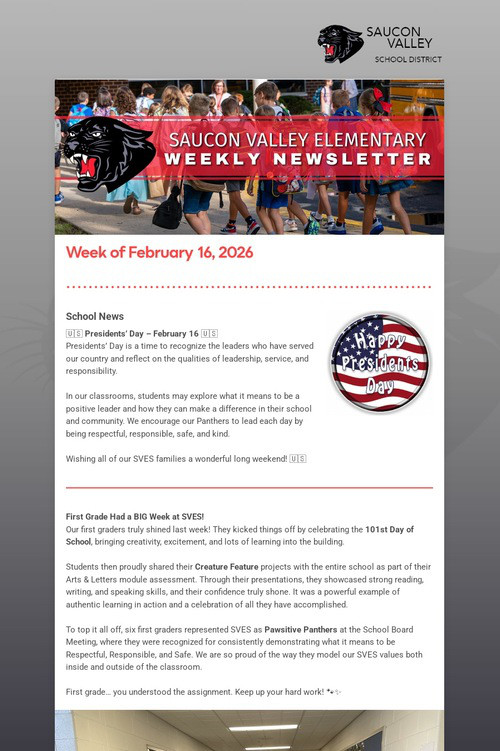 SVES Weekly Newsletter