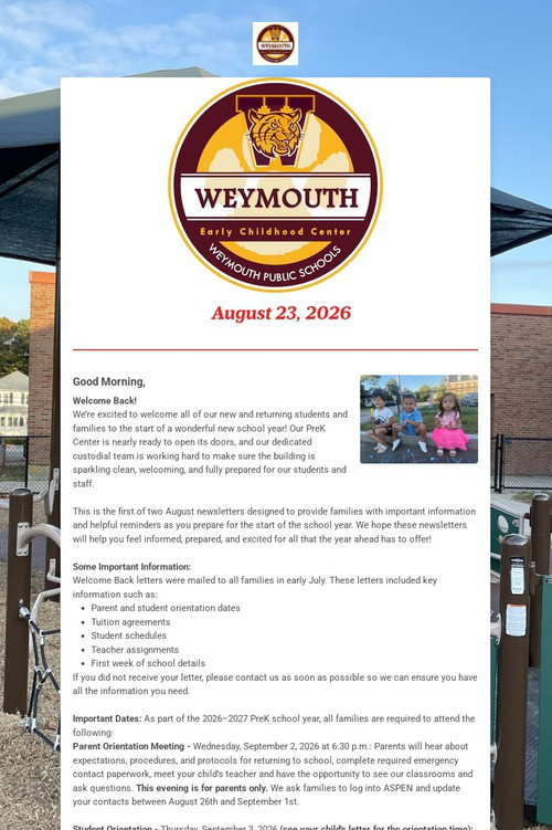 Weymouth Early Childhood Center